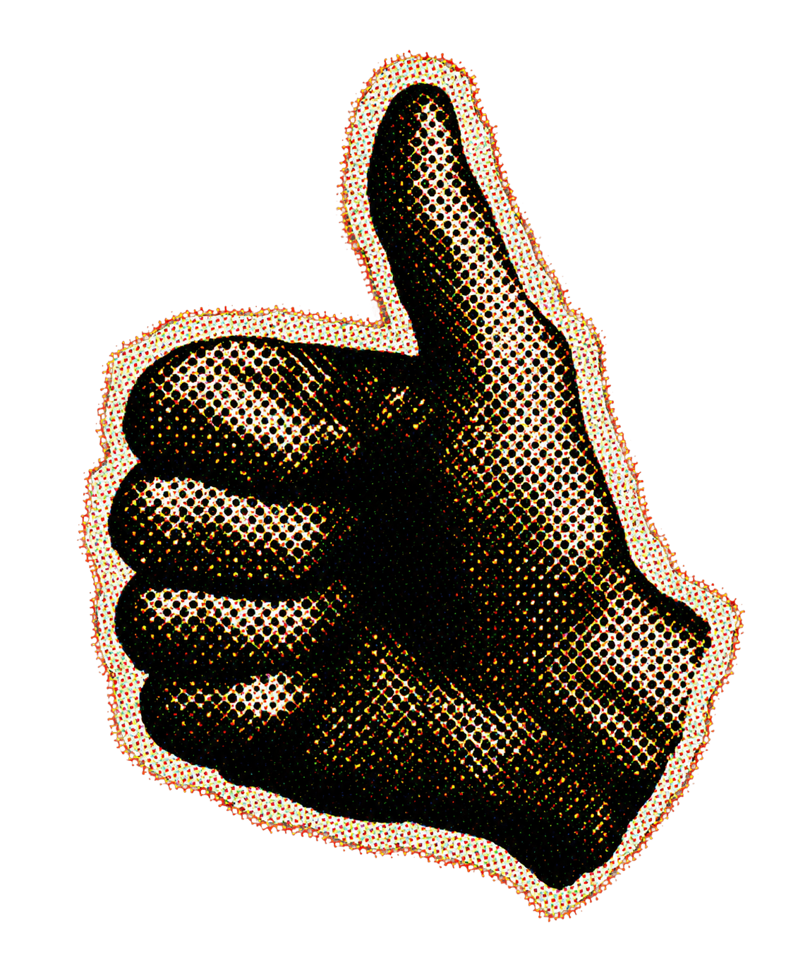 A thumbs-down hand